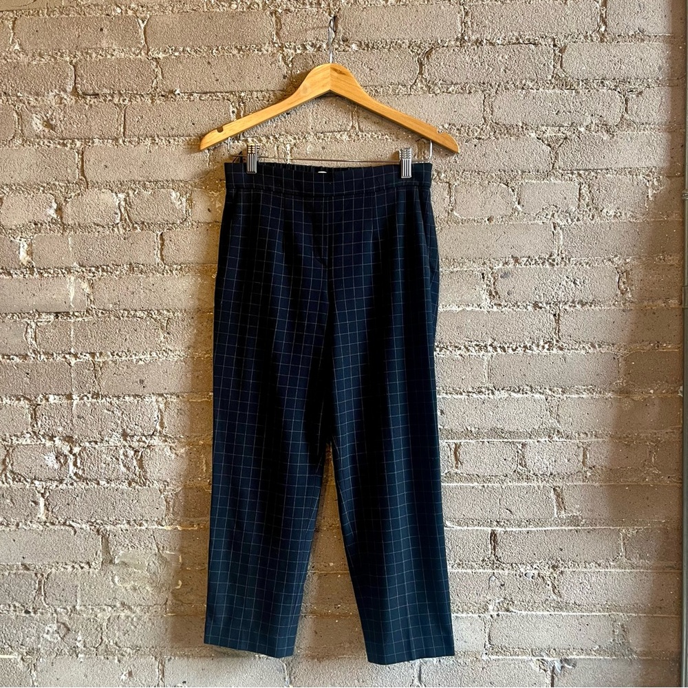 Women's Black Checkered Pants